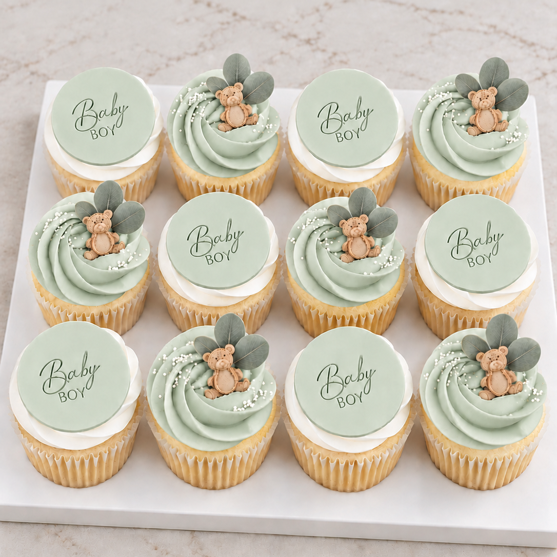 BABY BOY (sauge) | Cupcakes