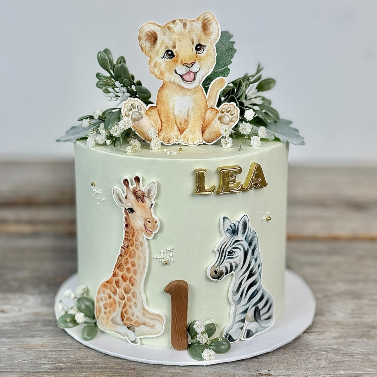 Décoration De Gâteau D'animaux De La Jungle, Décoration De