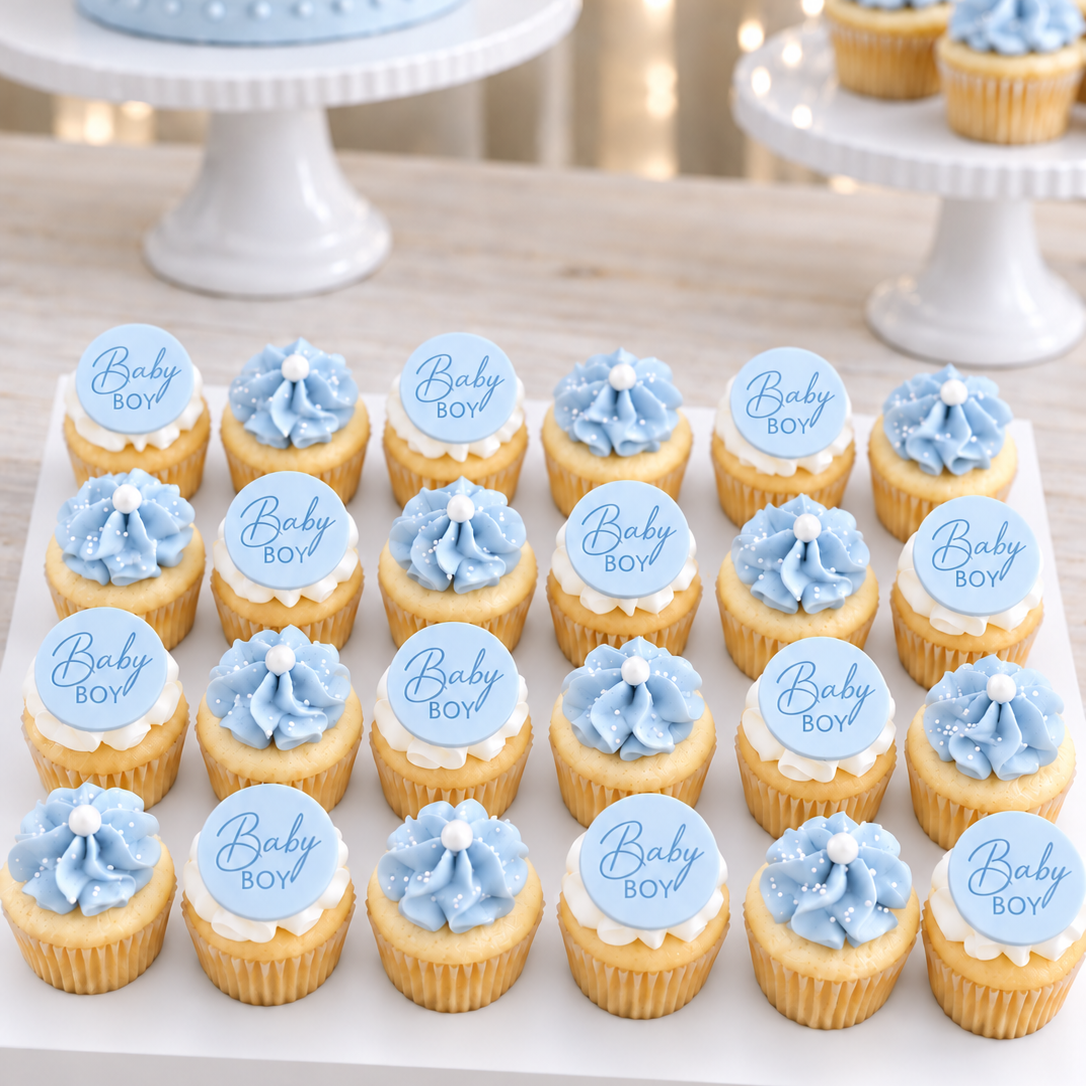 BABY BOY (bleu) | Mini cupcakes
