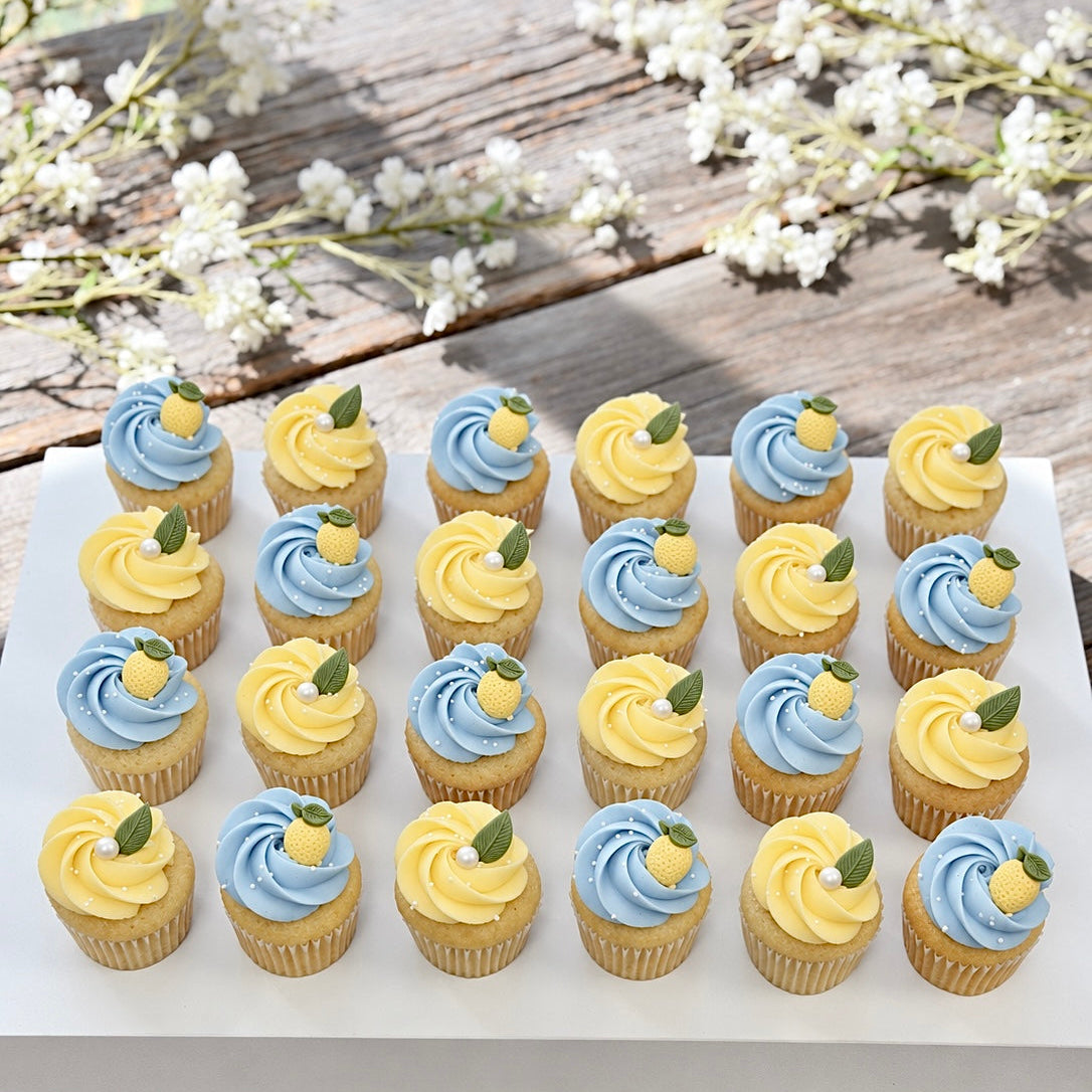 CITRON SUCRÉ (bleu) | Mini cupcakes
