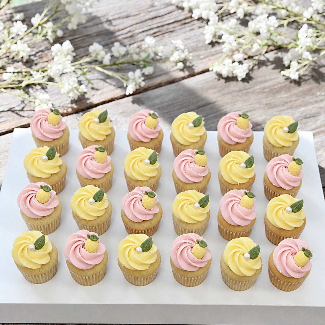 CITRON SUCRÉ (rose) | Mini cupcakes