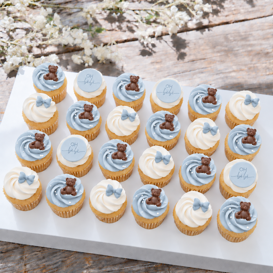 BÉBÉ OURSON (bleu)| Mini cupcakes