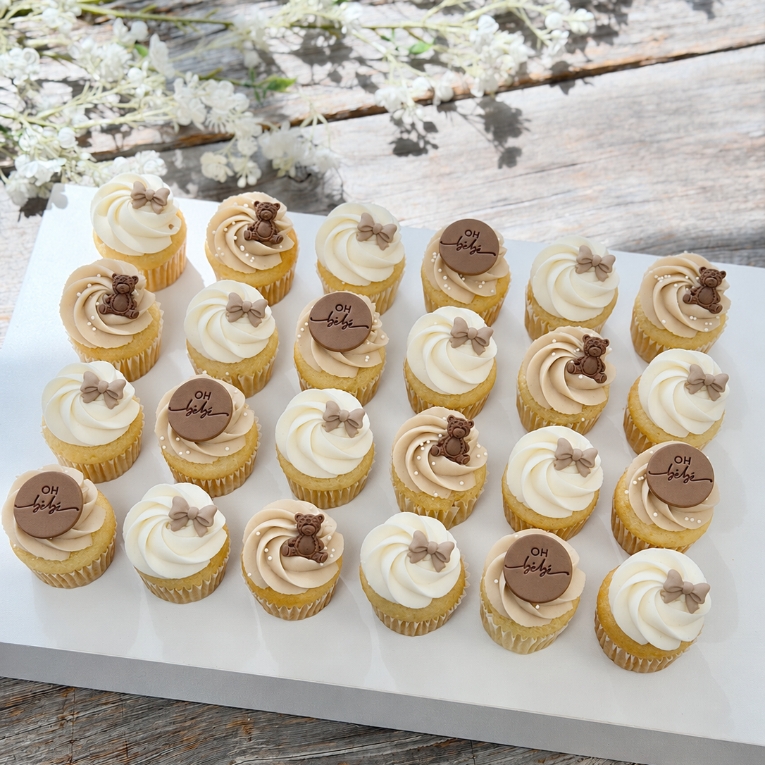 BÉBÉ OURSON (latté)| Mini cupcakes