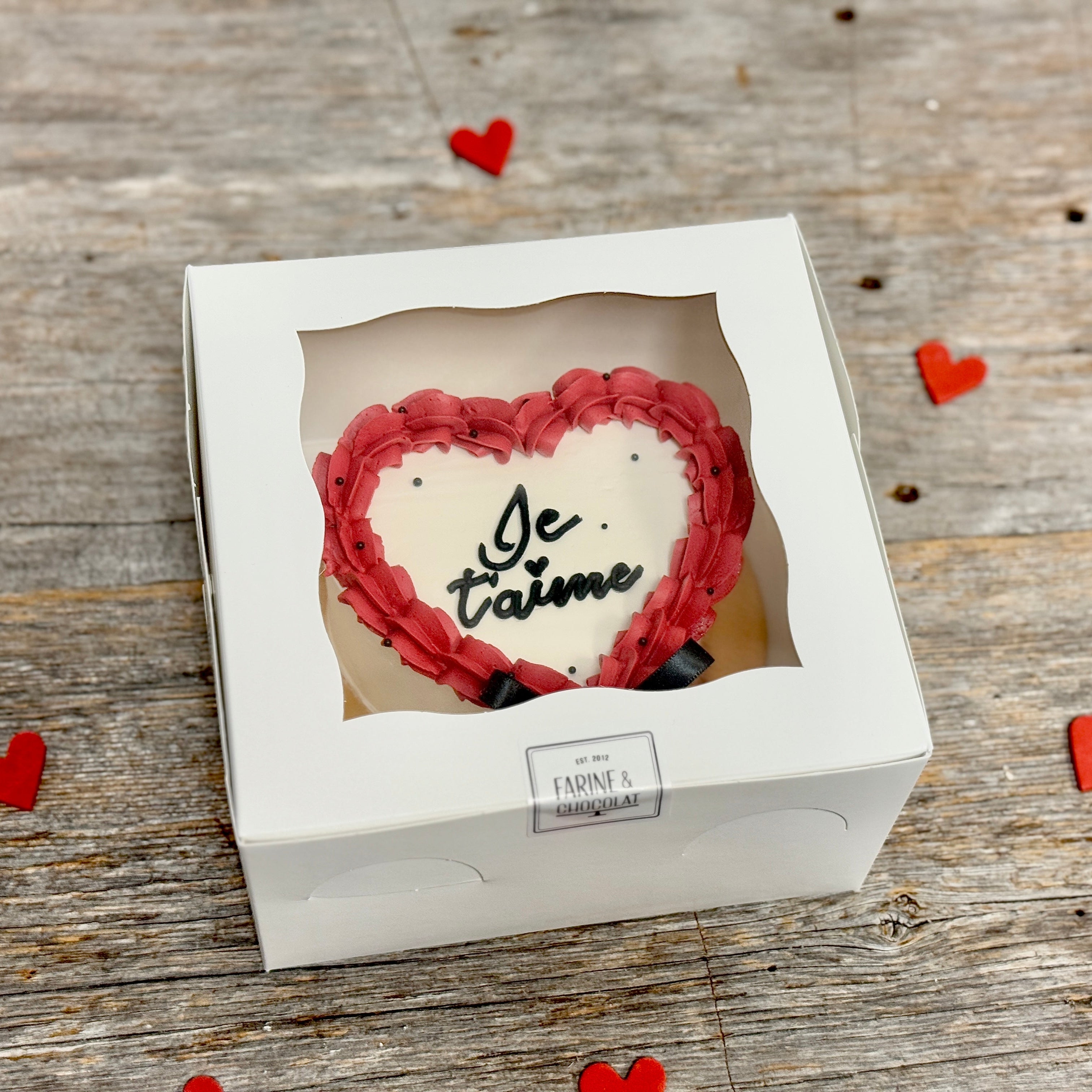 St-Valentin MINI GÂTEAU COEUR