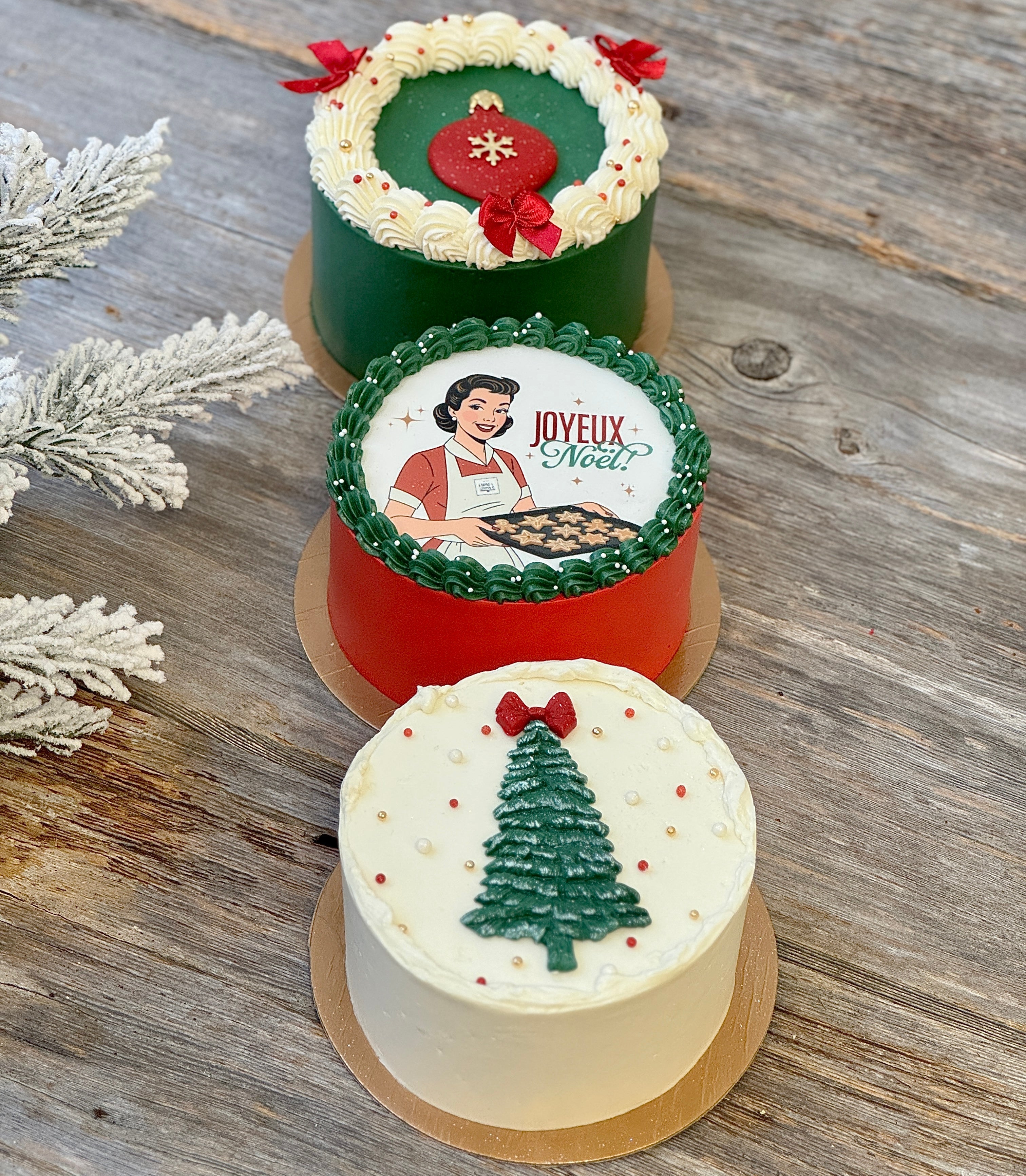 TRIO MINI GÂTEAUX de Noël